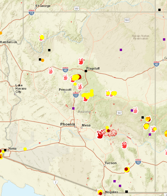 Arizona forest fires