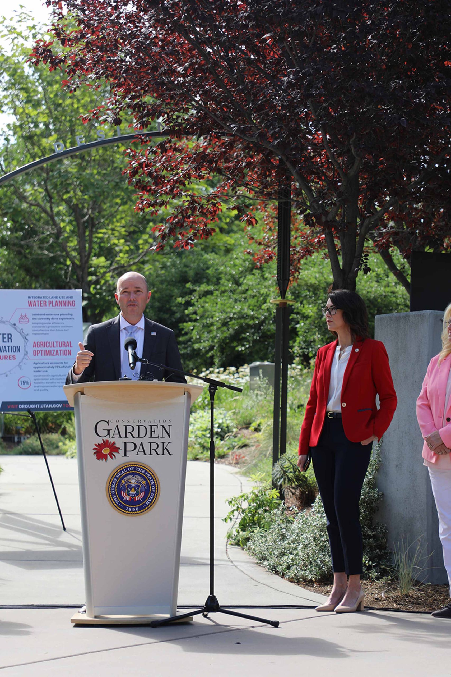 Gov. Cox at water conservation event
