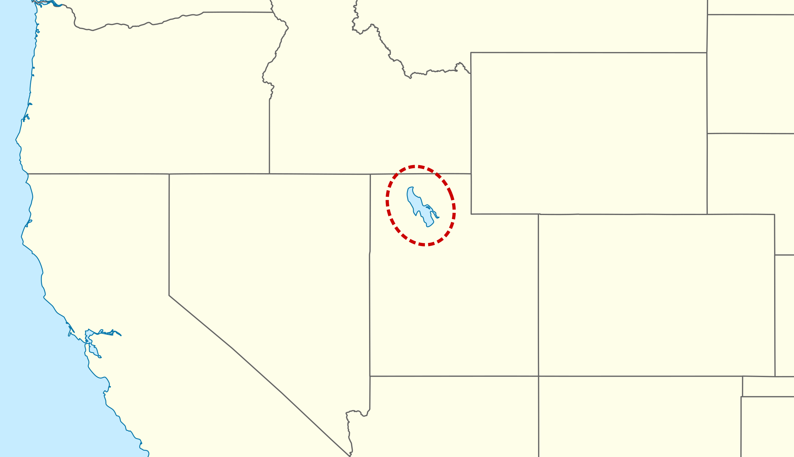 Map of the Great Salt Lake