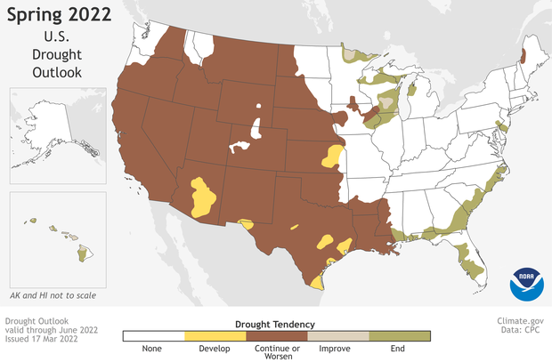 NOAA Spring 2022 outlook