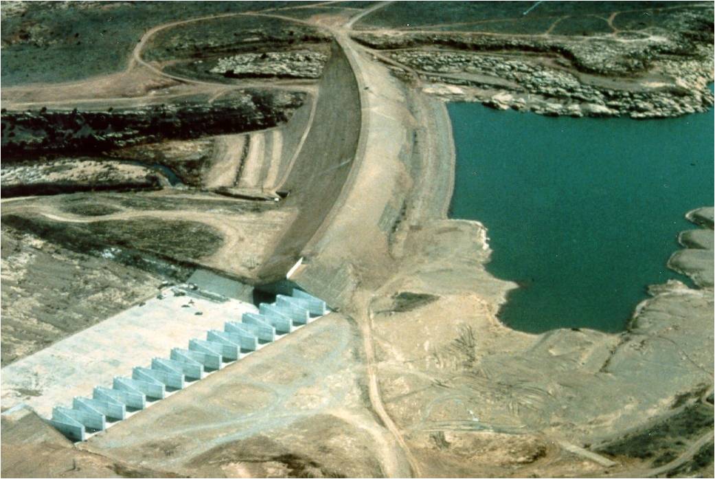 The Ute Dam Spillway