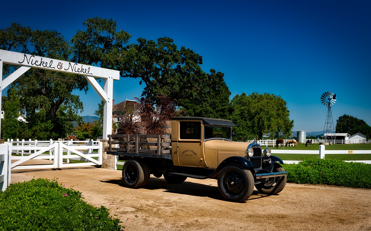 A California farm scene