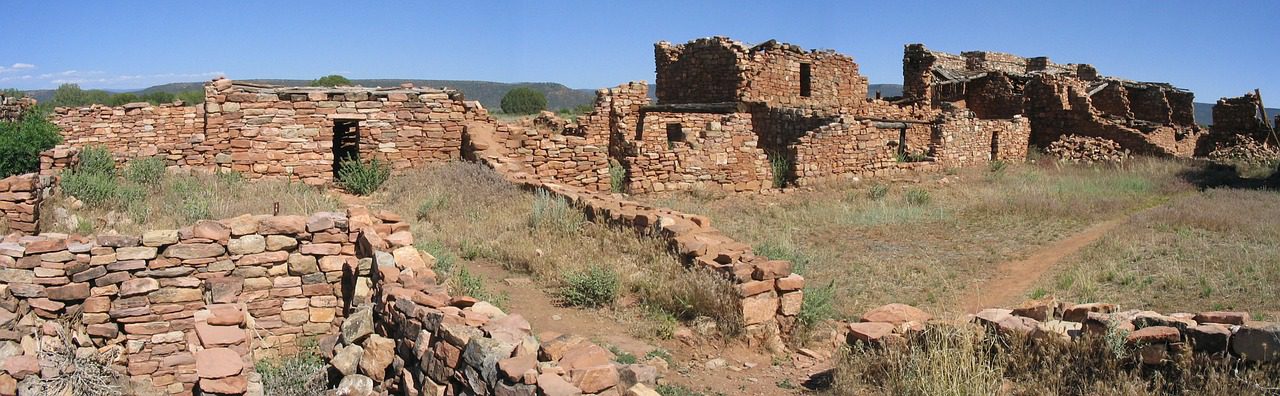 Old Adobe Pueblo on Hopi Reservation