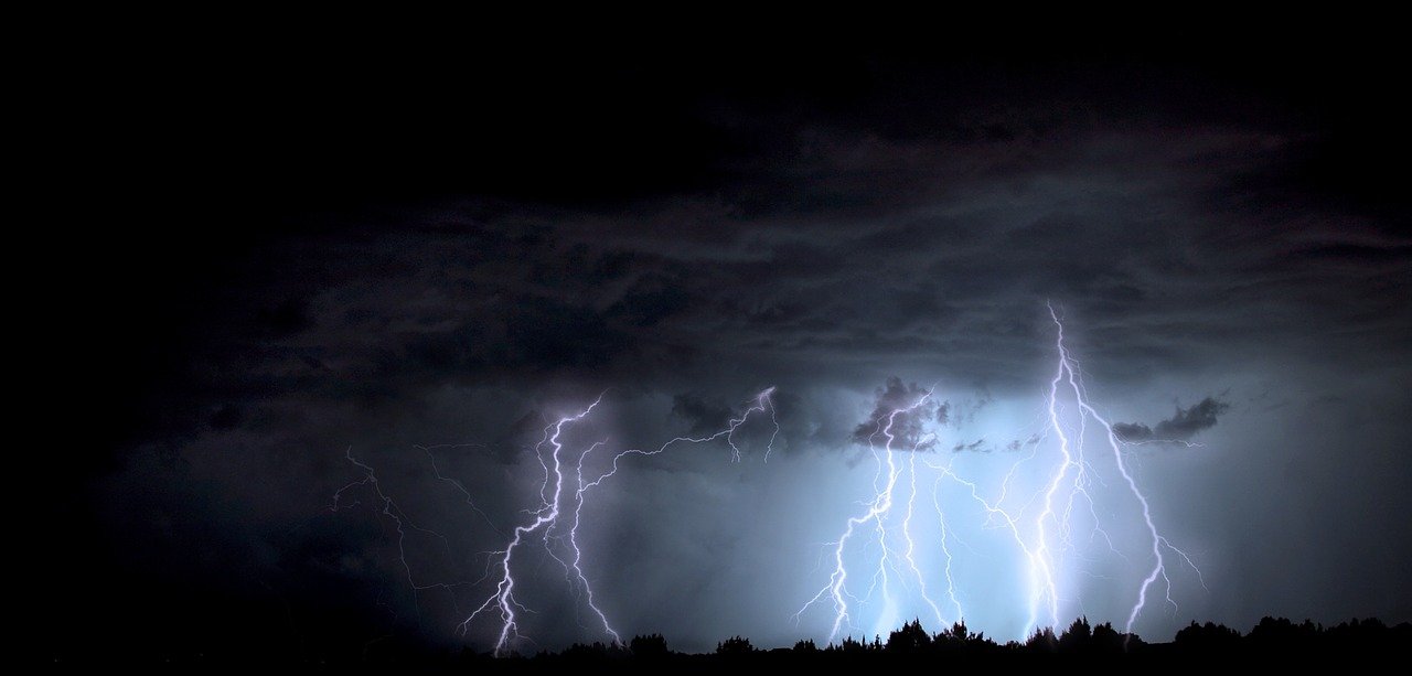 A monsoon thunderstorm