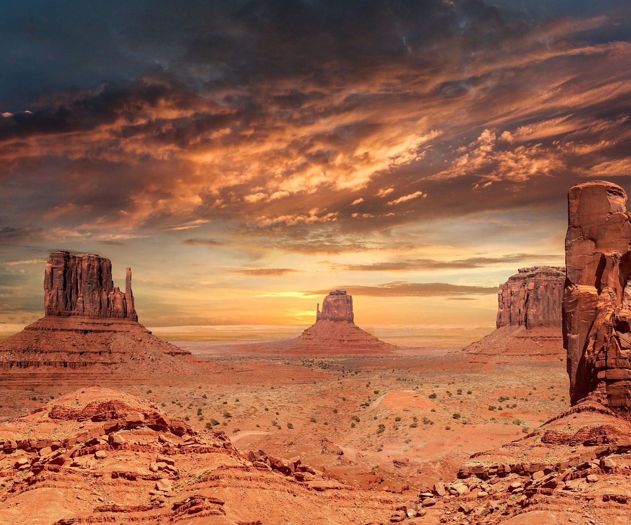 heat in the Southwest; Monument Valley