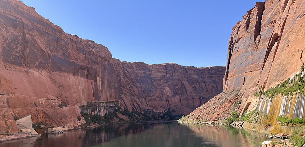 The Colorado River, below Glen Canyon Dam (Bureau of Reclamation image).