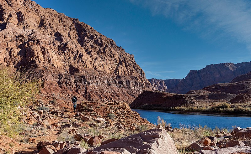 View of Colorado River from hiking trail by Lees Ferry
