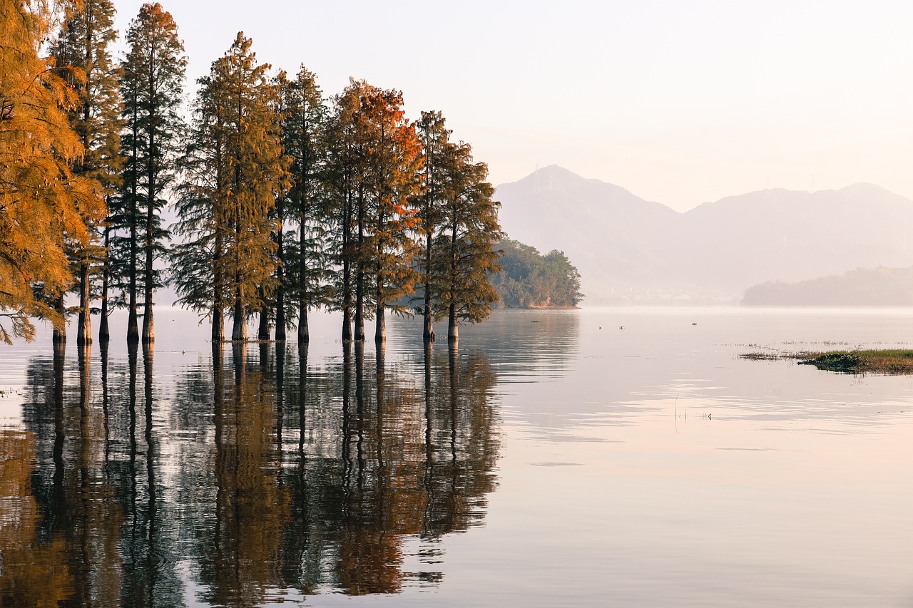 A mountain water body
