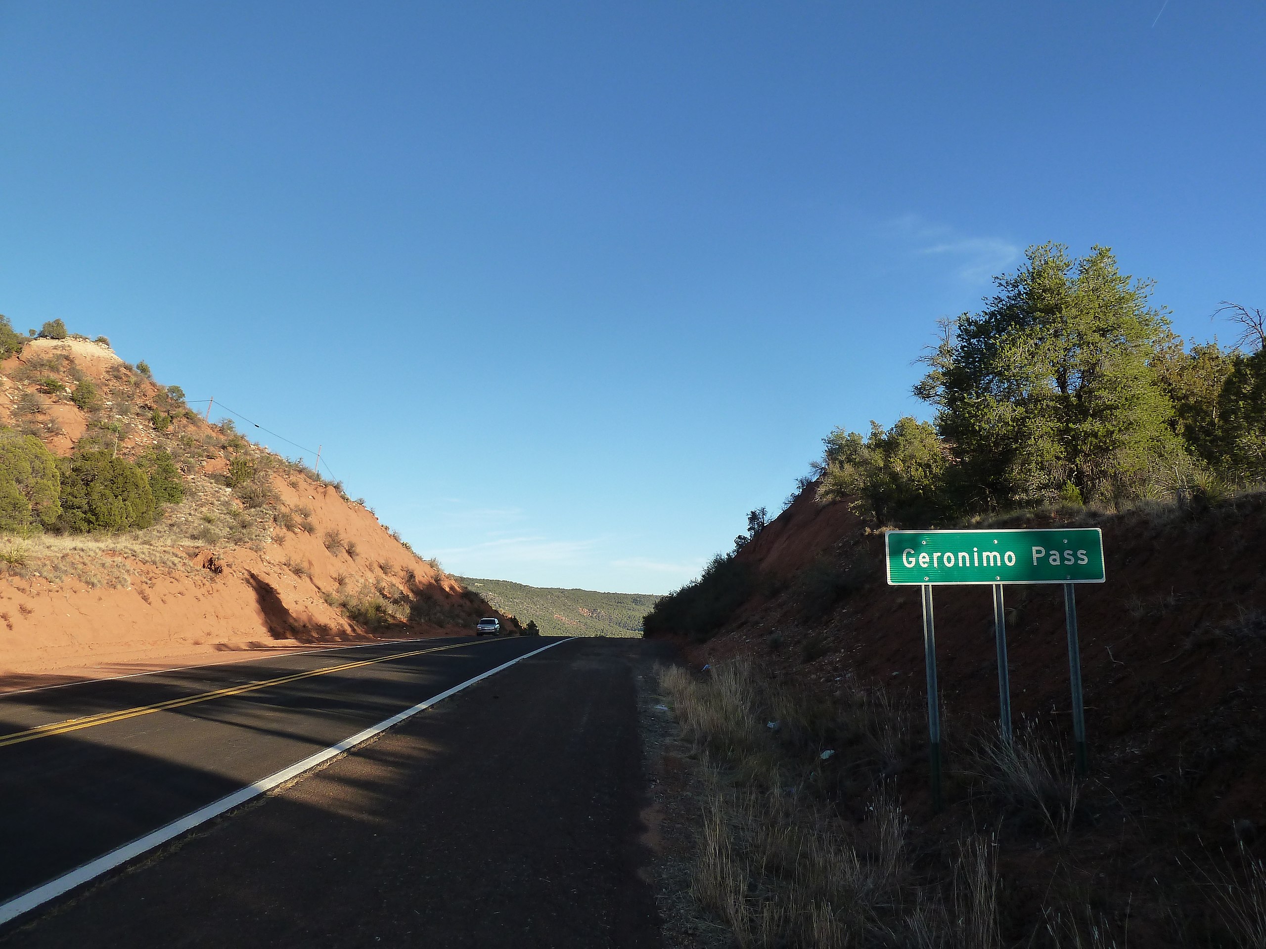 Geronimo Pass, SR 73 on the White Mountain Apache lands