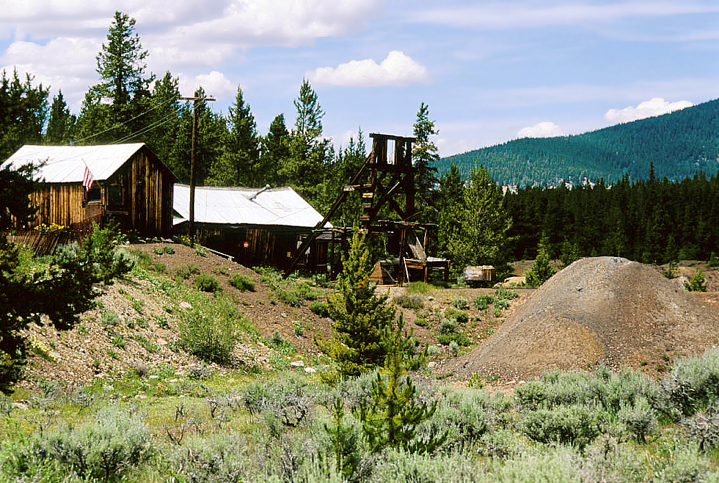 Remains of a mine near Leadville, Colorado