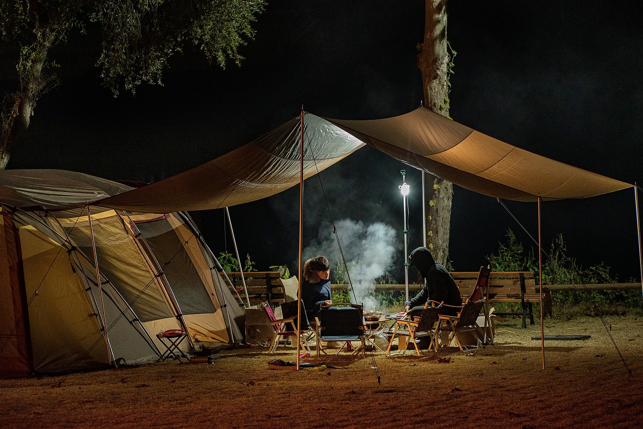 A campfire