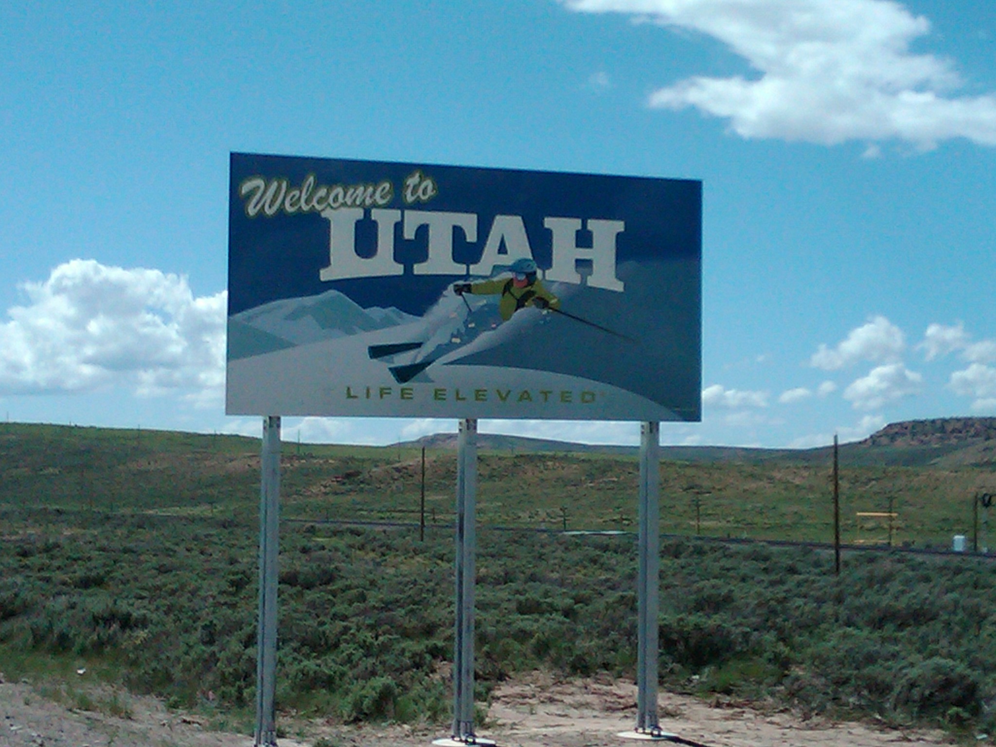 Utah welcome sign