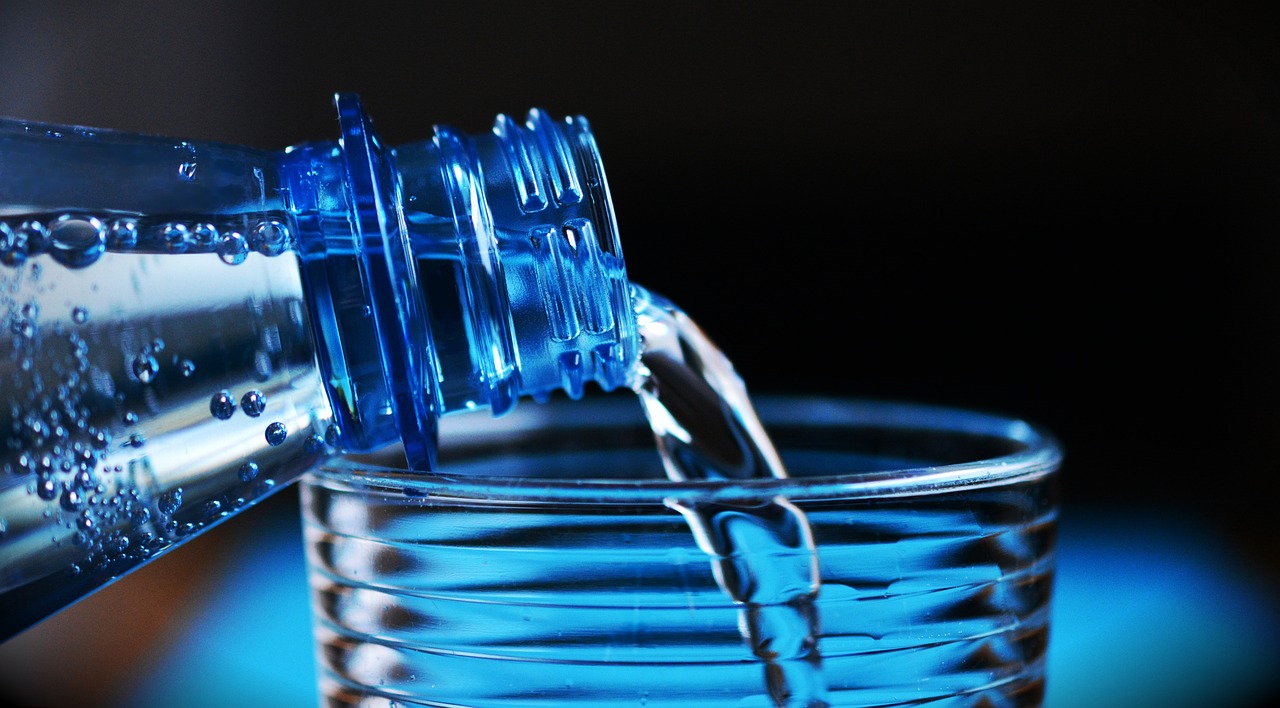 drinking bottled water