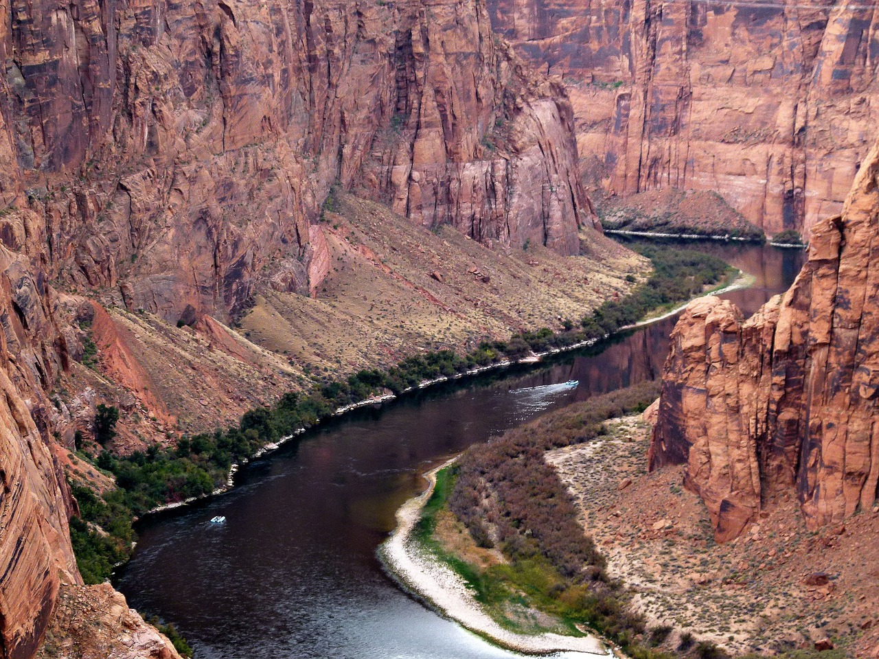 The Colorado River near Glen Canyon Dam.