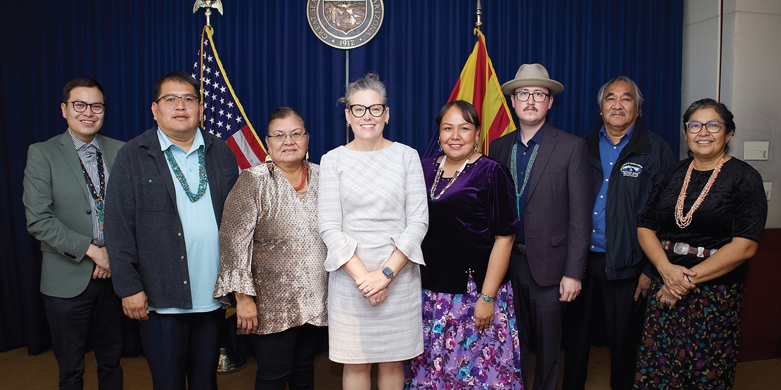 Navajo Nation representatives and AZ Governor Katie Hobbs