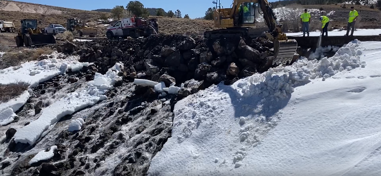 Mitigation measures at Panguitch Lake Dam have stabilized the structure with water levels dropping and the dam's tilt significantly reduced.