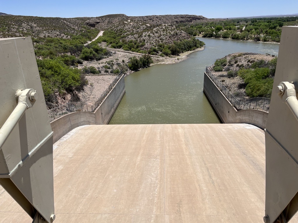 The Rio Grande looking downstream from Caballo Dam.