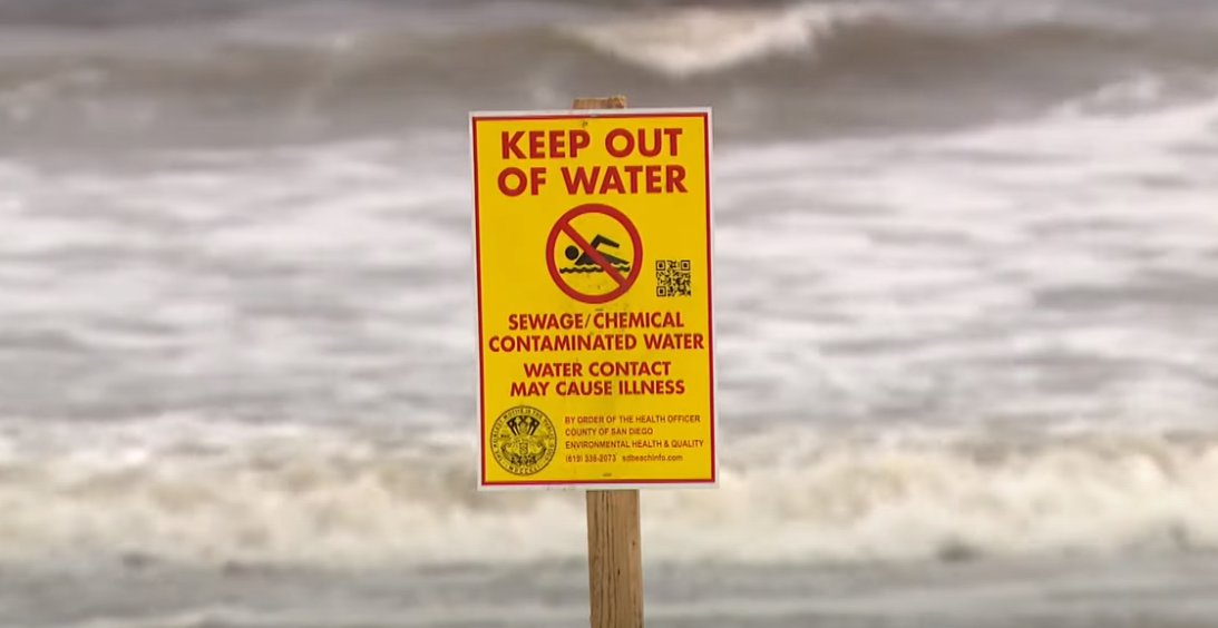 untreated sewage crisis - keep out of water [screenshot]