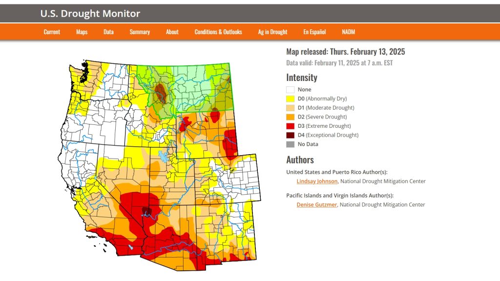 US Drought Monitor Map