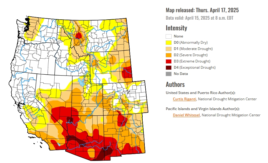 U.S. Drought Monitor Map