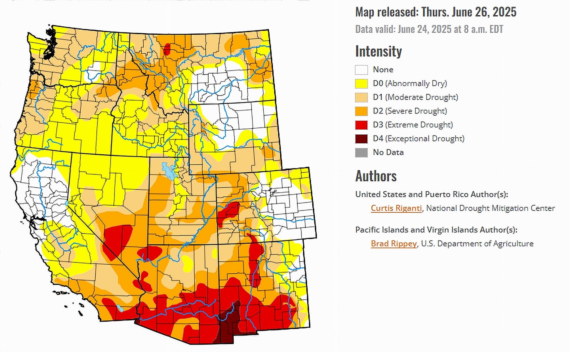 Map from drought report