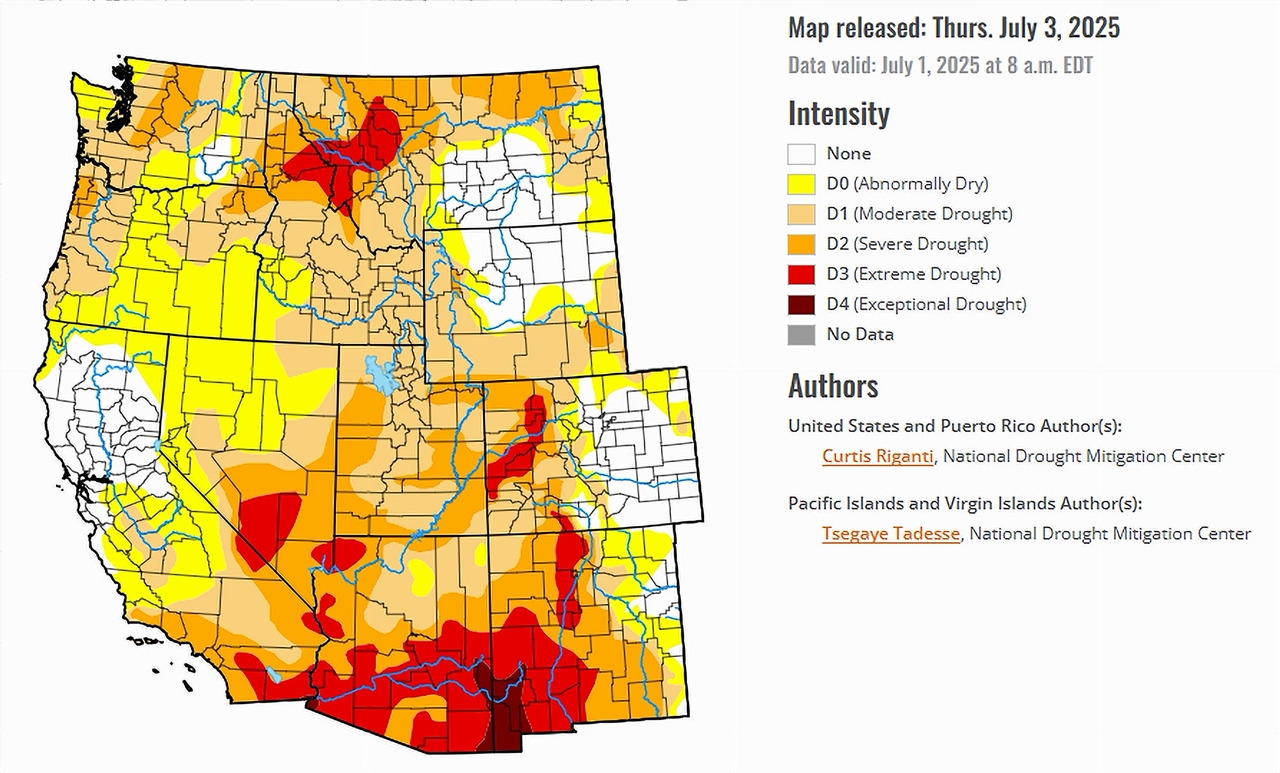 US Drought Monitor Map