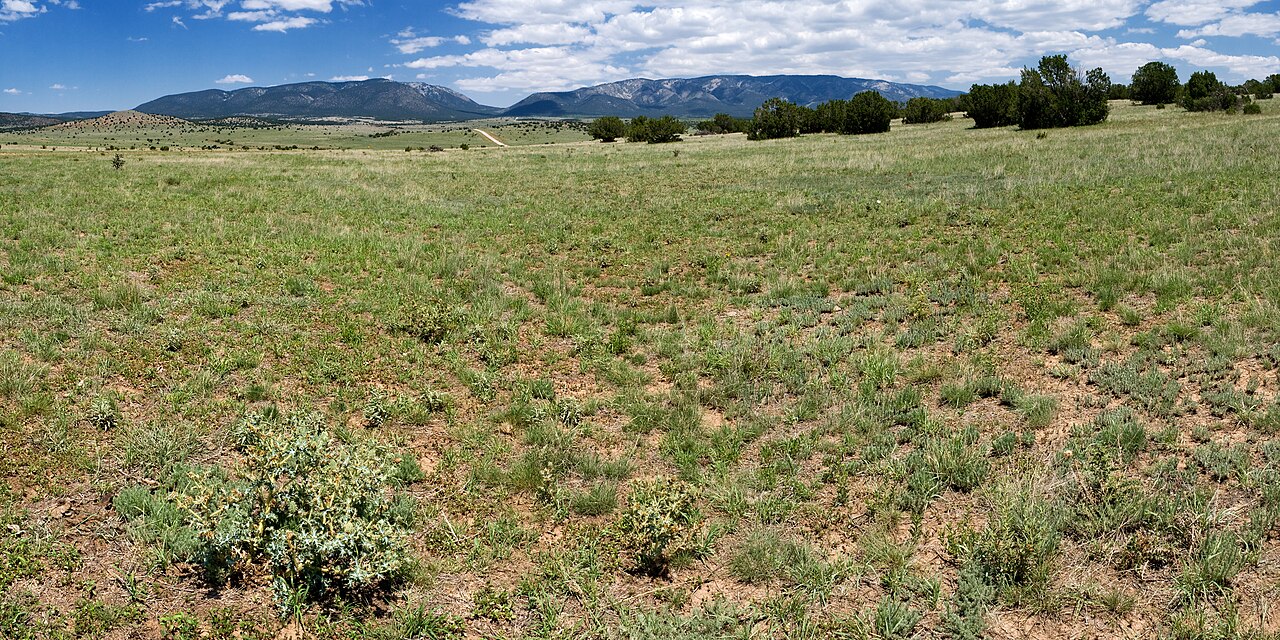A view of the Capitan Mountains in New Mexico