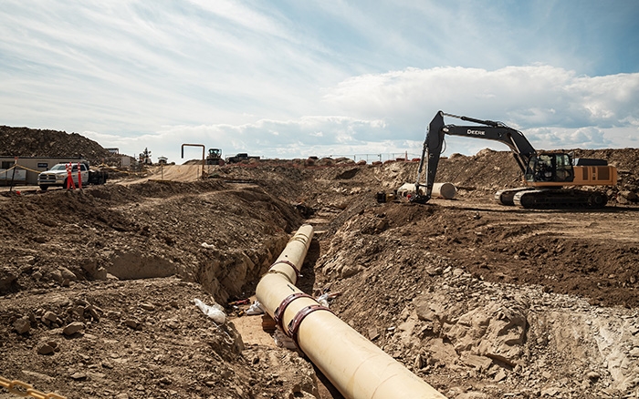 Bureau of Reclamation photo of work on the Navajo-Gallup Water Supply Project