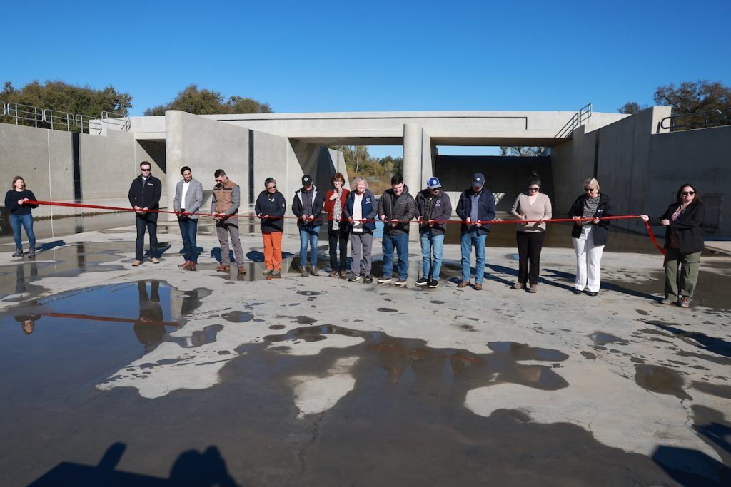 DWR held a ribbon cutting ceremony in Yolo County to kick off the first operational season of the Big Notch Project.