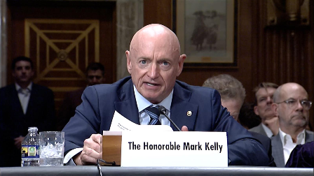 Senator Mark Kelly at hearing regarding the Northeastern Arizona Indian Water Rights Settlement Act