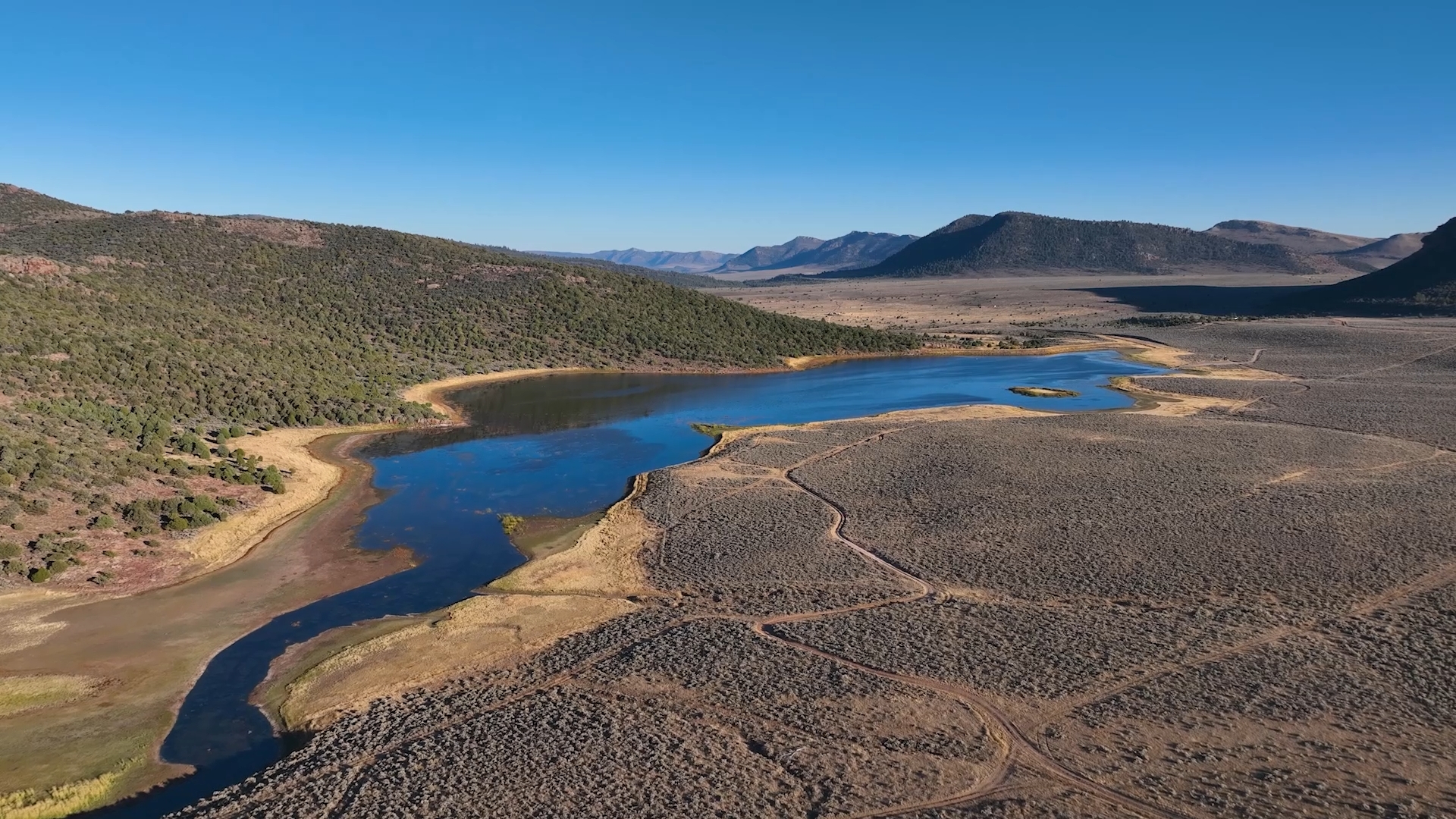 Crouse Reservoir, one of the locations of emergency fishing in Utah due to drought