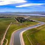 The Delta Mendota Canal, part of the California Central Valley Project