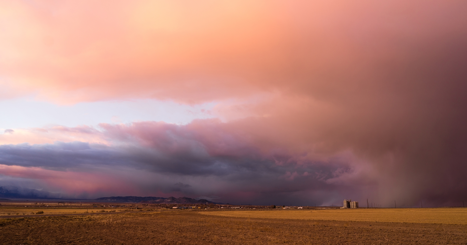 A storm in Milford, Utah