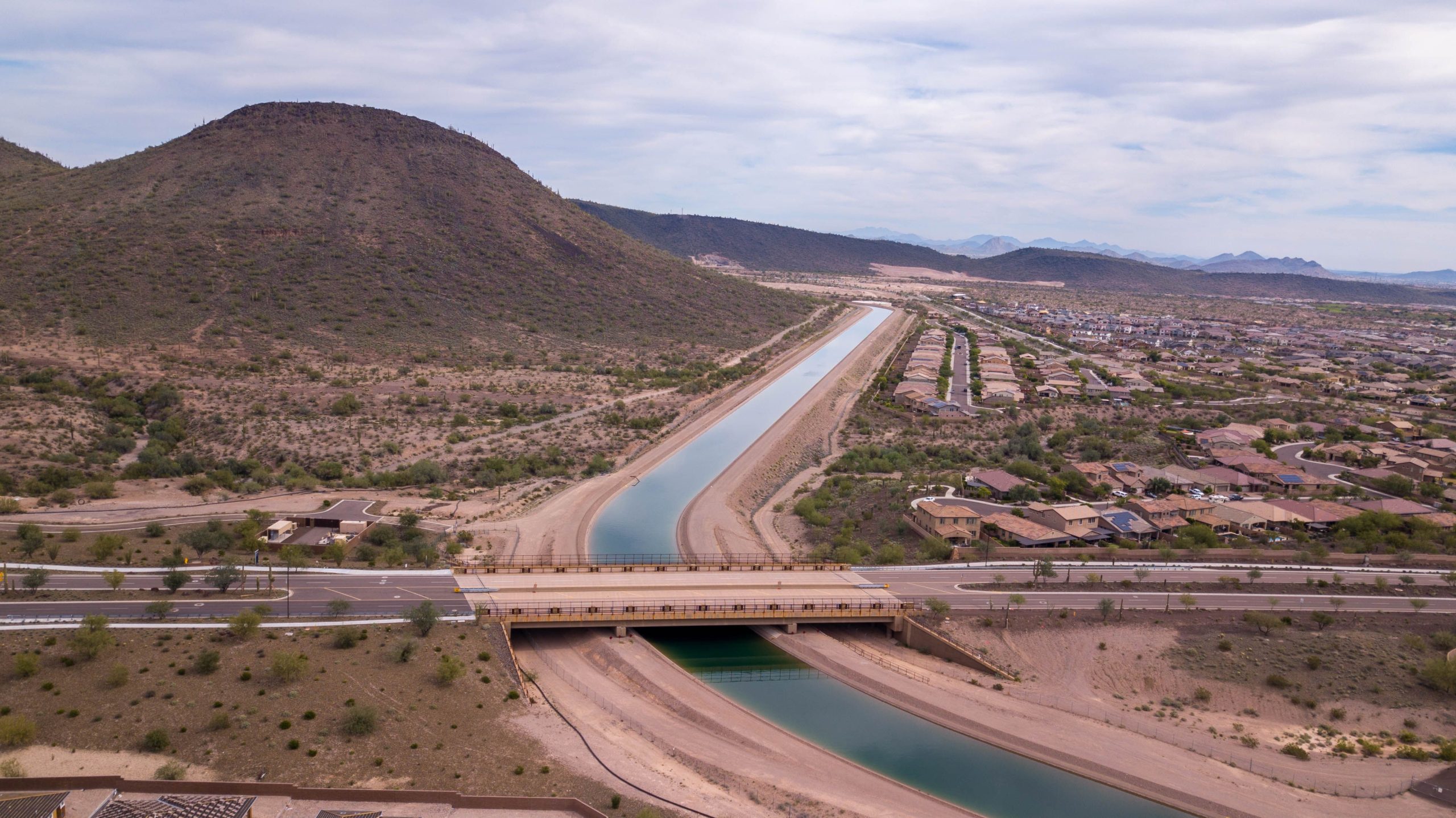 The Central Arizona Project canal