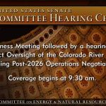 Senate oversight hering on Colorado River
