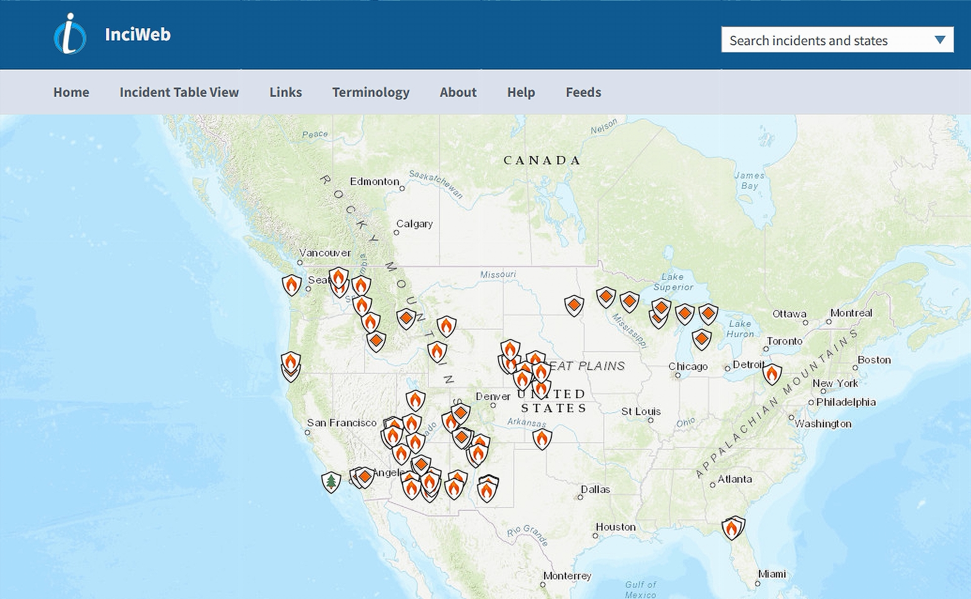 Inciweb Wildfire Map
