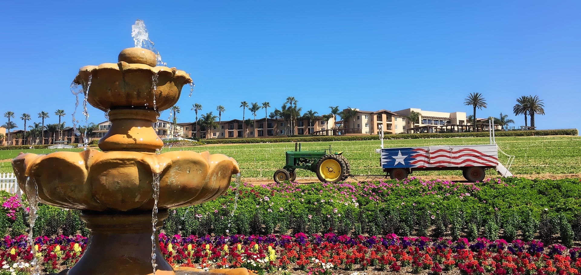 An independence day farming scene in California
