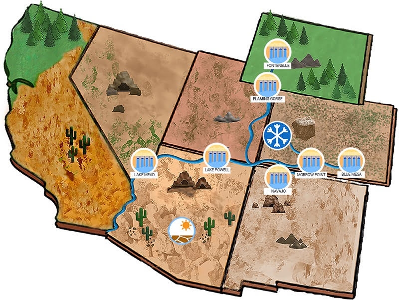 The Colorado River Basin states via ADWR