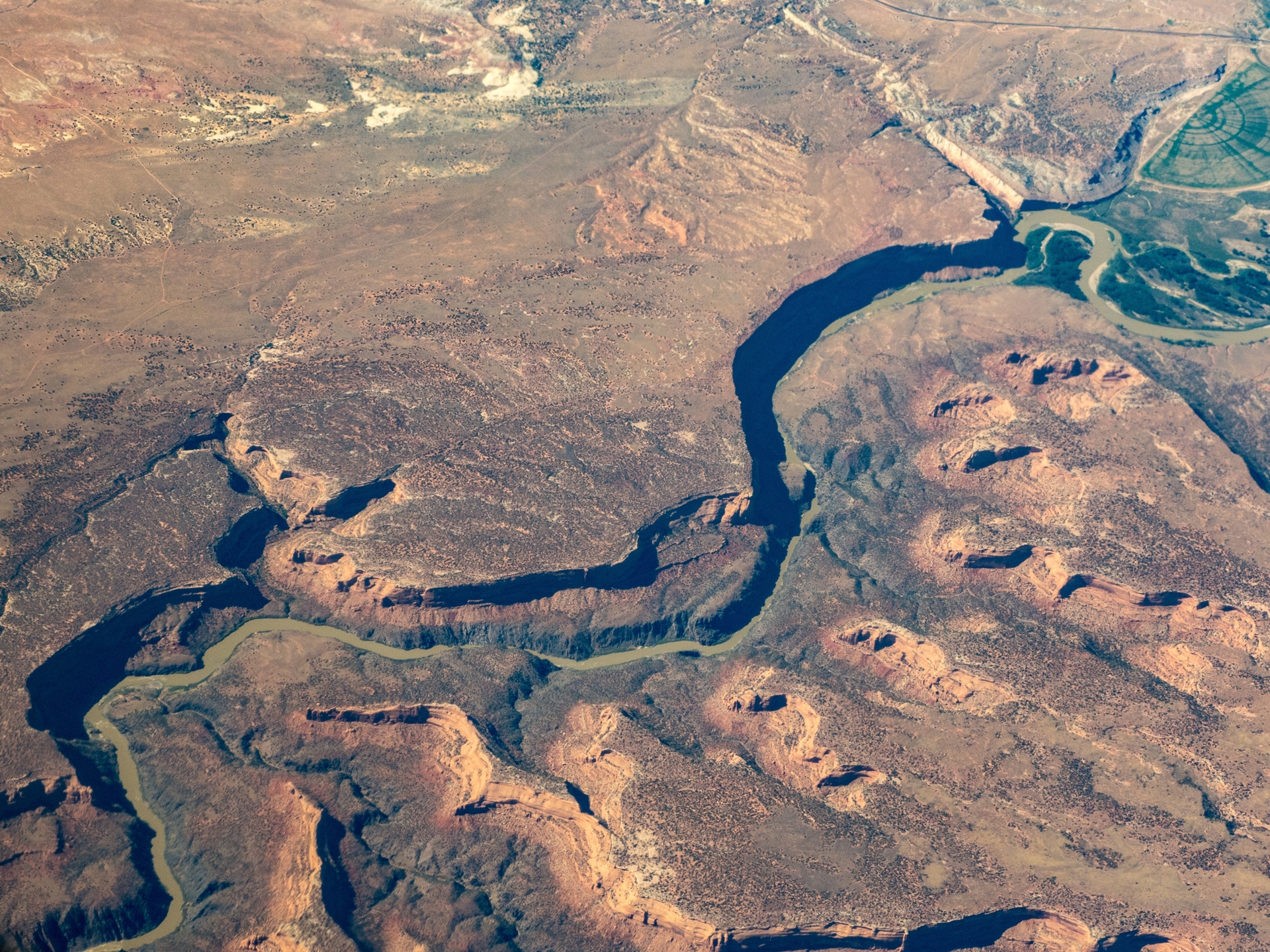 Aerial view of Colorado River