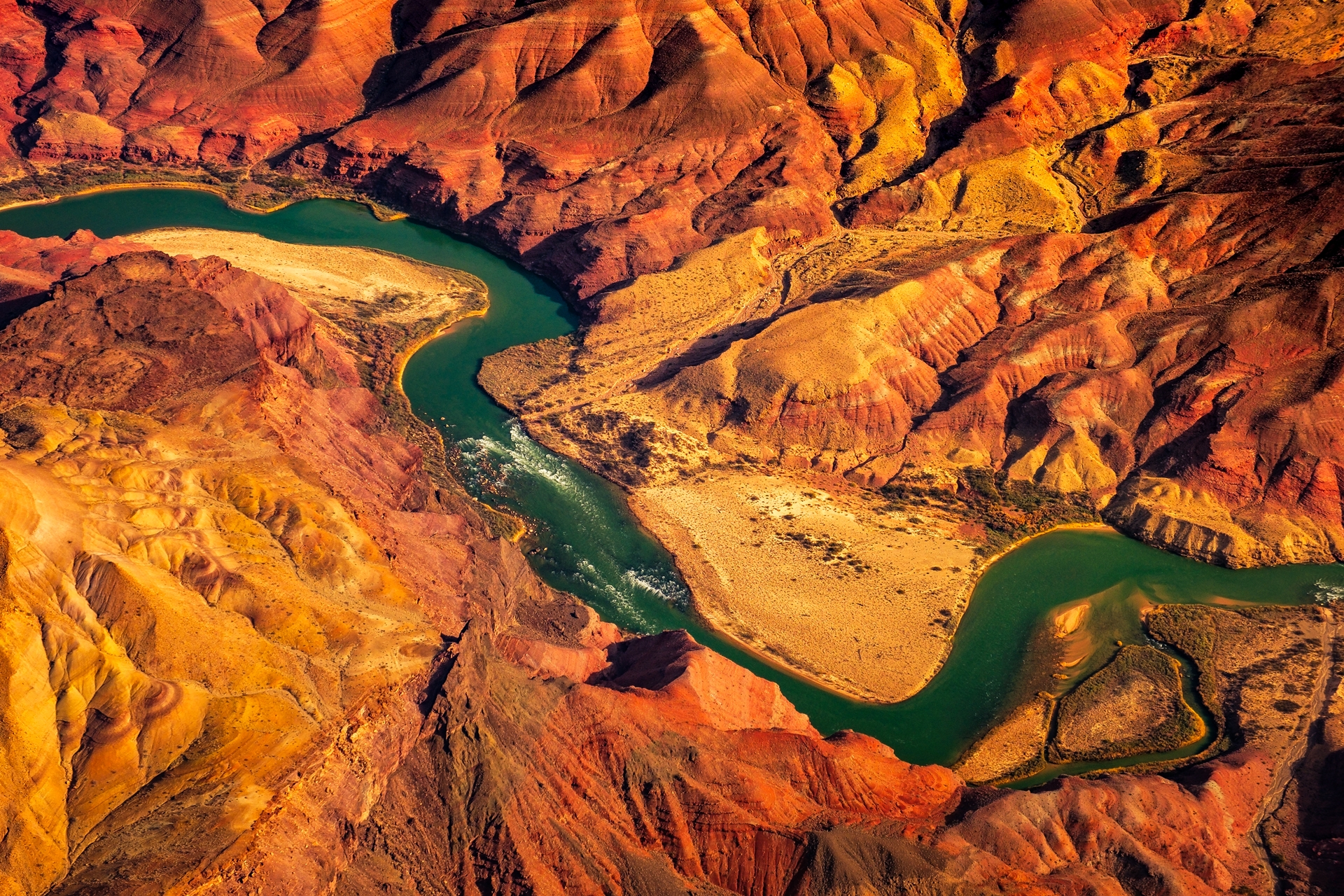Aerial view of Colorado River