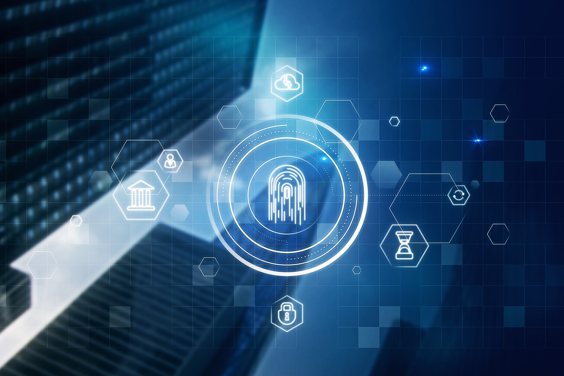 abstract cybersecurity concept