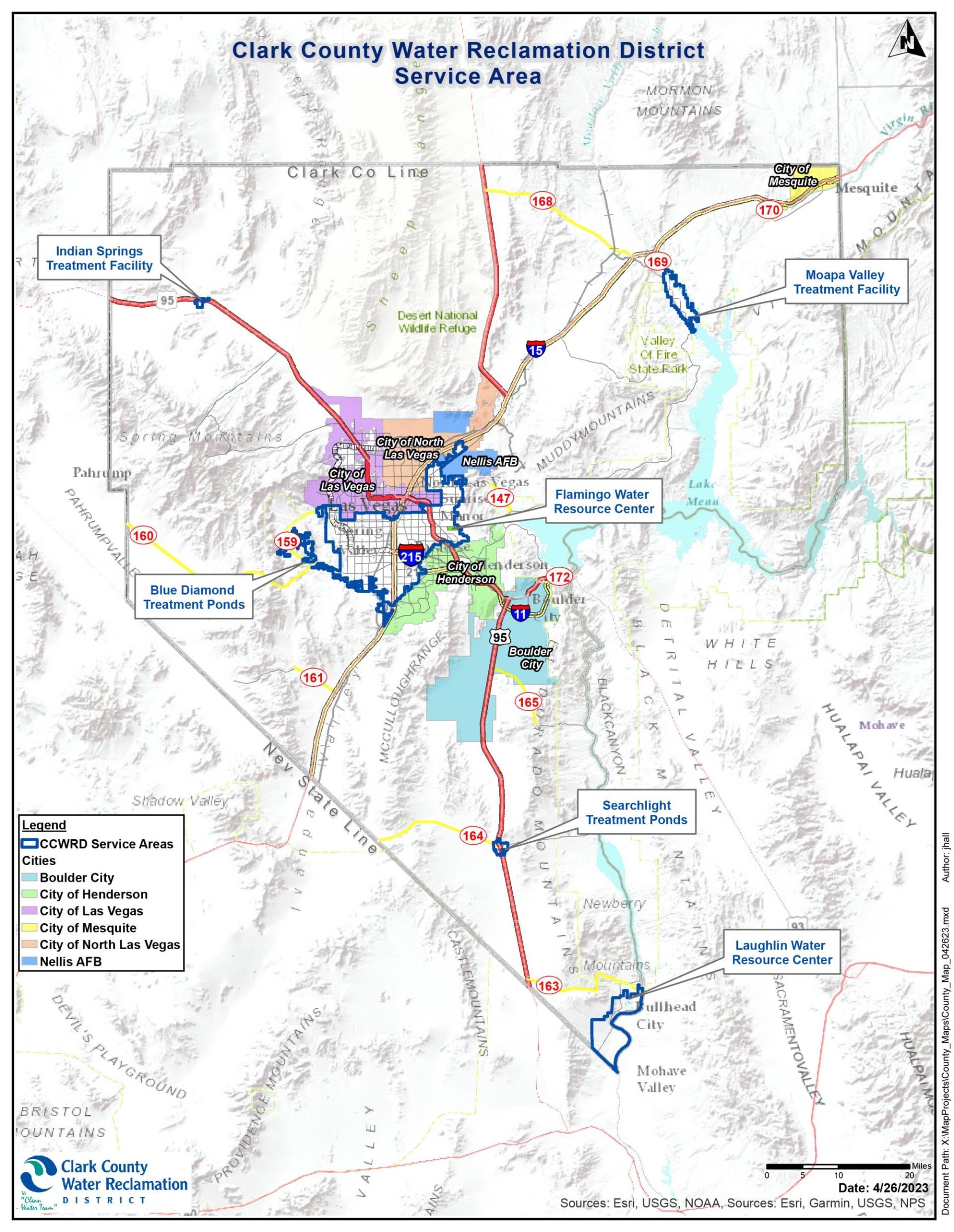 Clark County Reclamation District service area