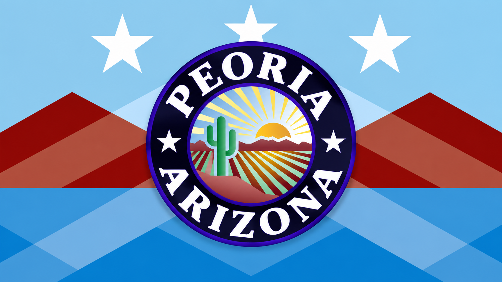Peoria flag and seal