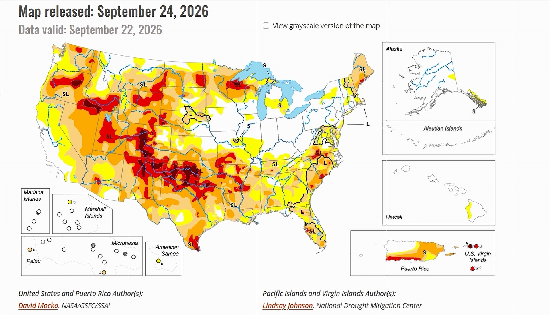 Drought monitor map issued on September 24