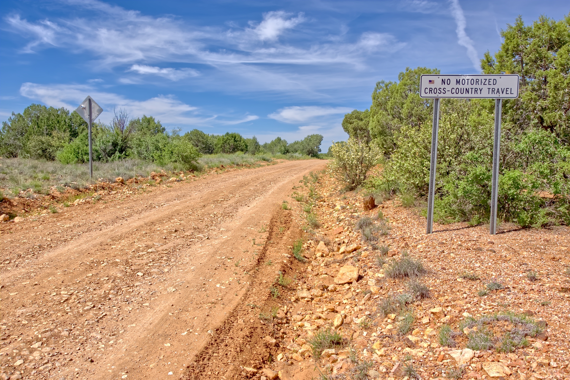 A service road in the Prescott National Forest