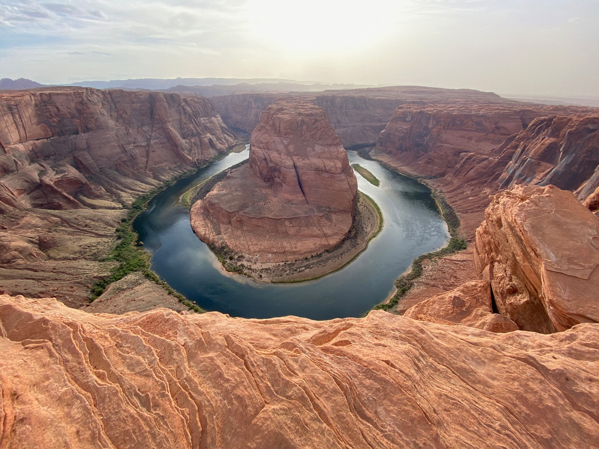 The Horseshoe Bend along the Colorado River
